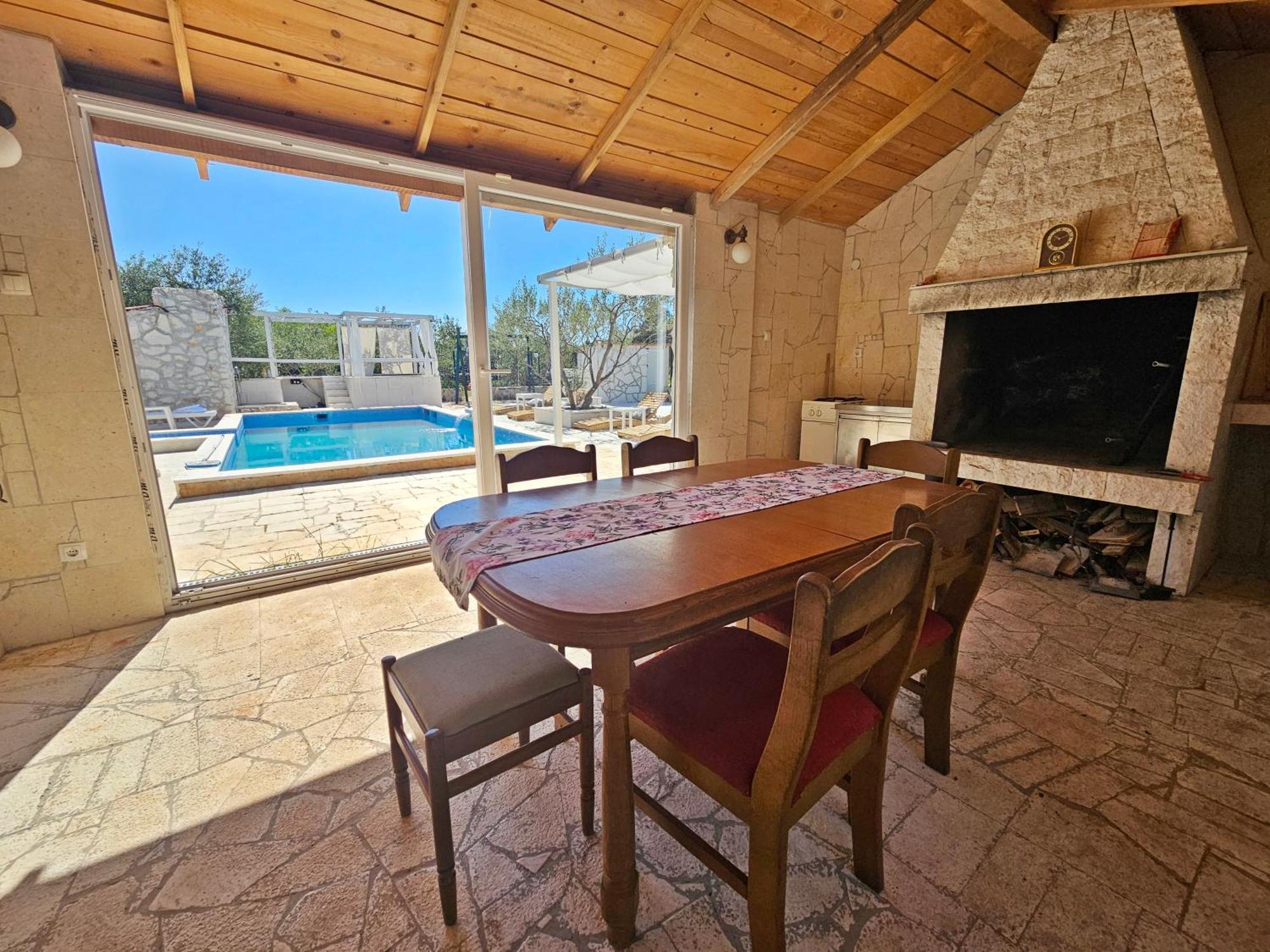 Flamingo - House With Private Pool Gornji Seget Exterior foto